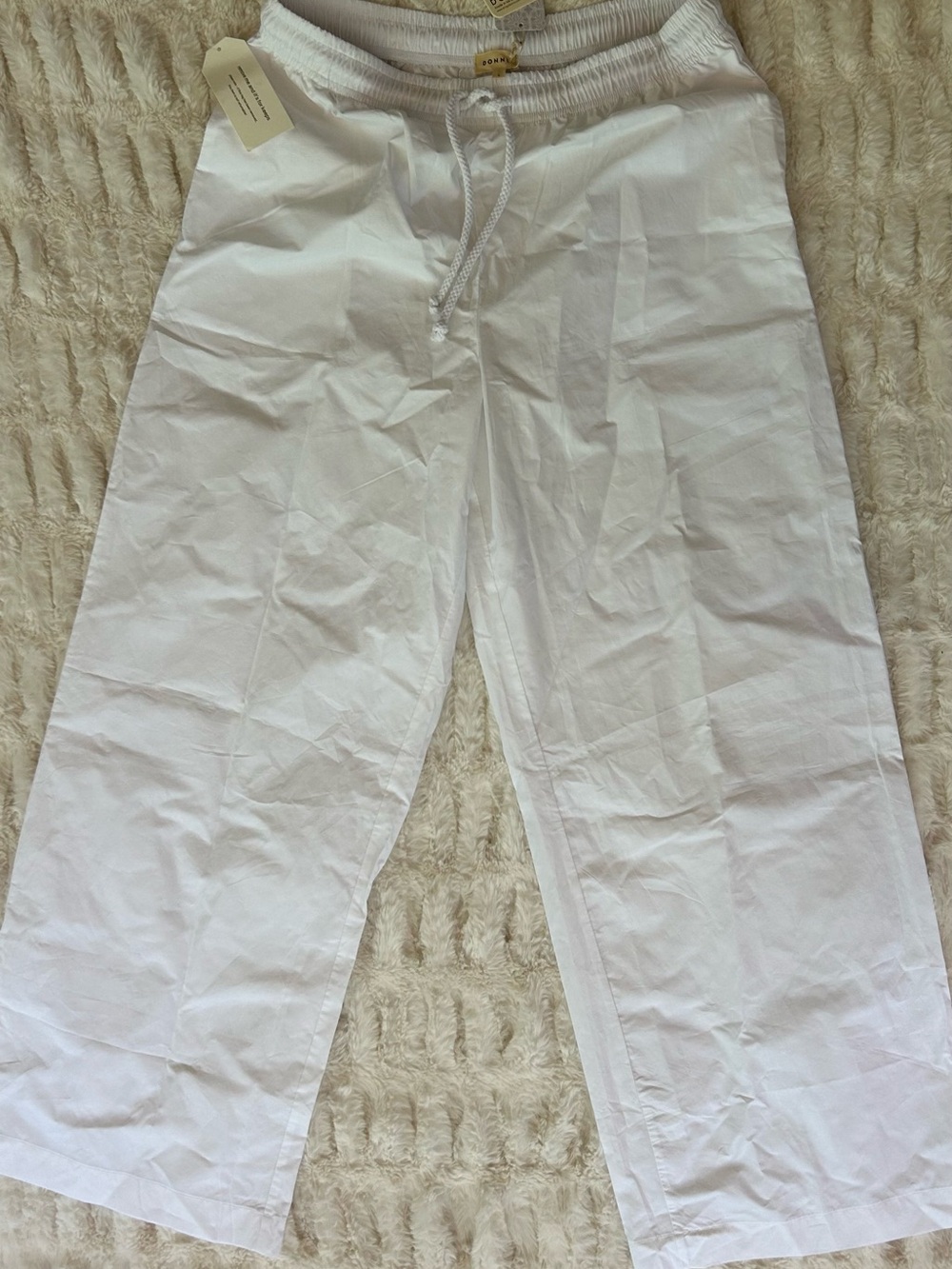 NWT Donni Pop Pants in White - Picture 2 of 7